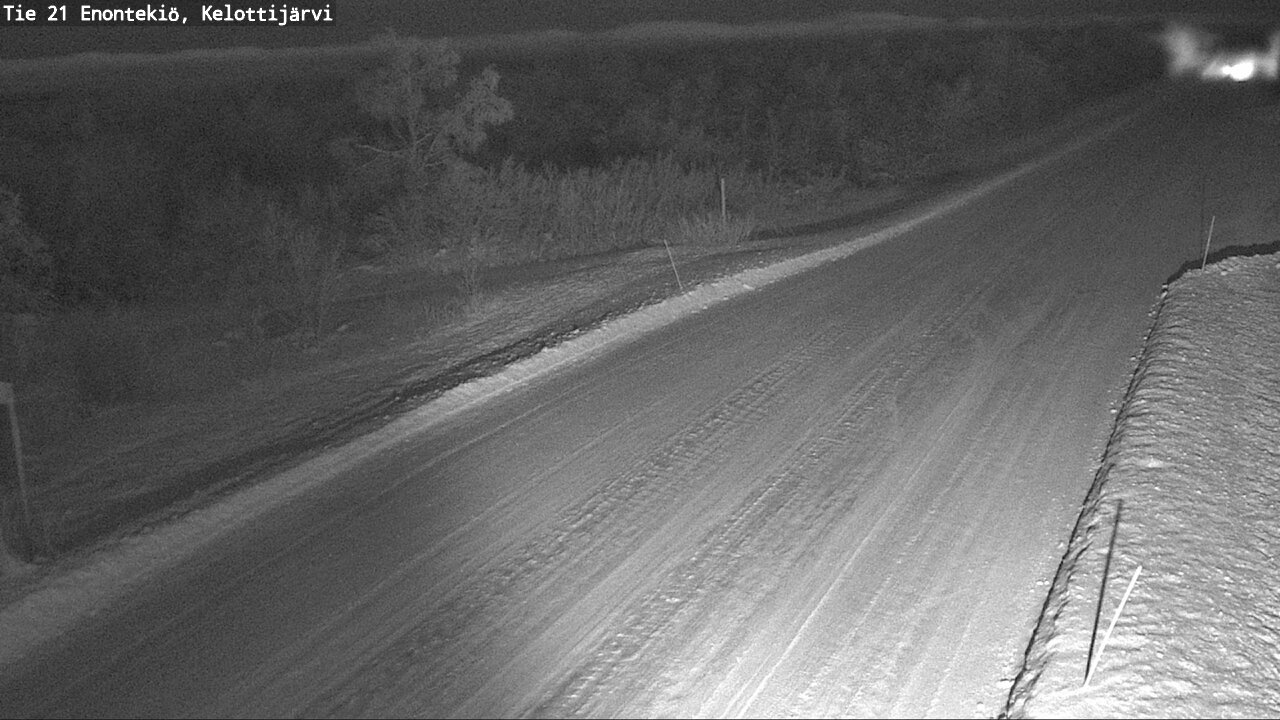 Weather Camera Image Road 21 Enontekiö, Kelottijärvi, Enontekiö, Lappi
