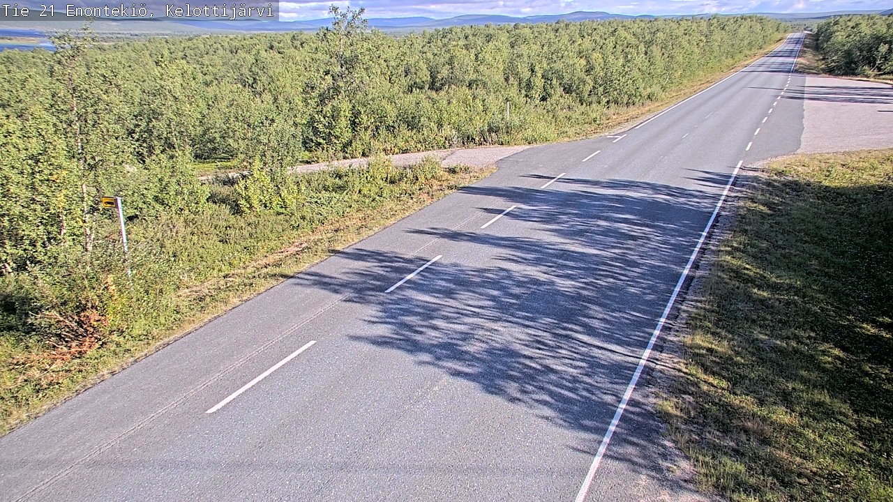 Weather Camera Image Road 21 Enontekiö, Kelottijärvi, Enontekiö, Lappi