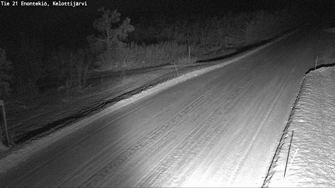 Weather Camera Image Road 21 Enontekiö, Kelottijärvi, Enontekiö, Lappi