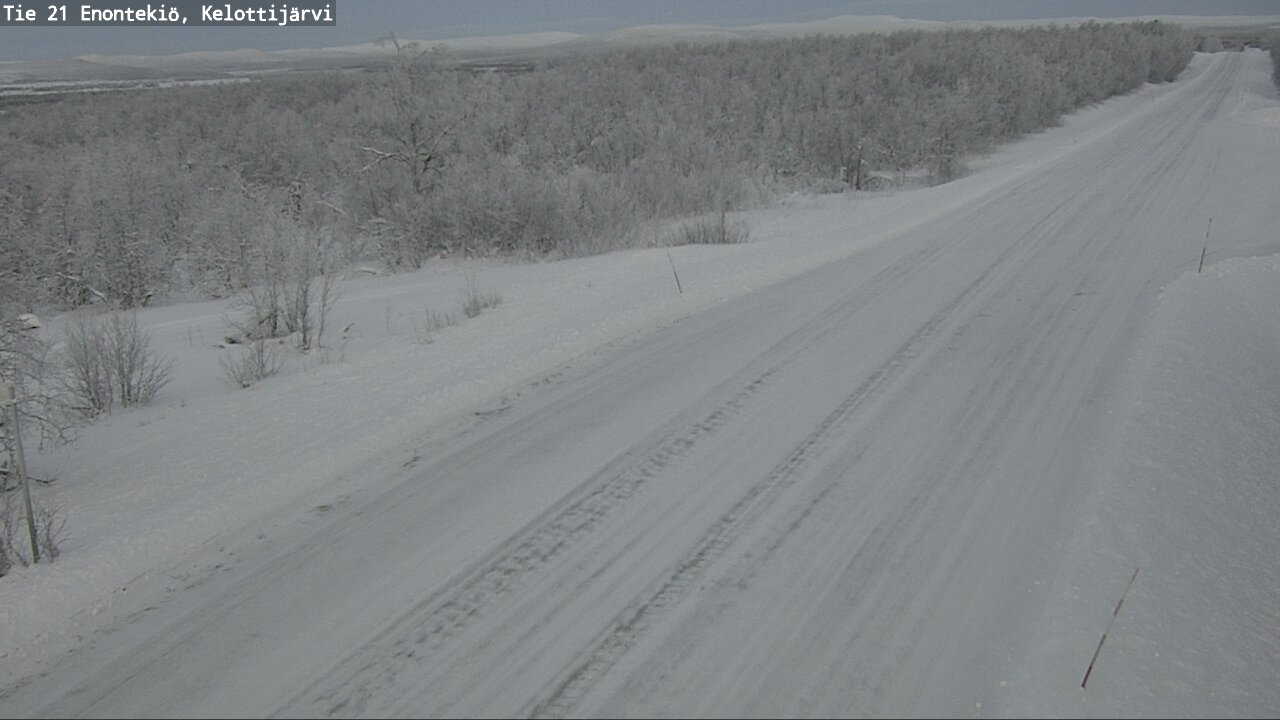 Weather Camera Image Road 21 Enontekiö, Kelottijärvi, Enontekiö, Lappi