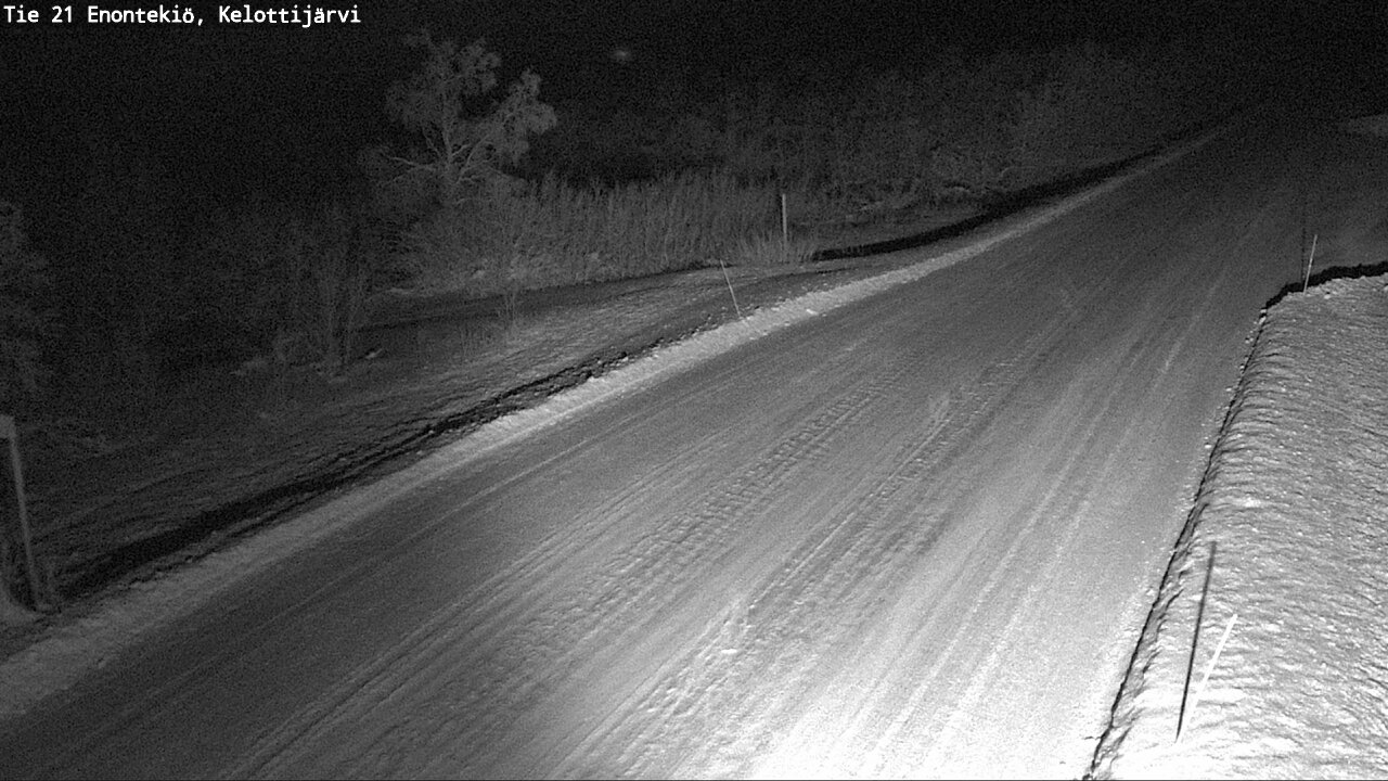 Weather Camera Image Road 21 Enontekiö, Kelottijärvi, Enontekiö, Lappi