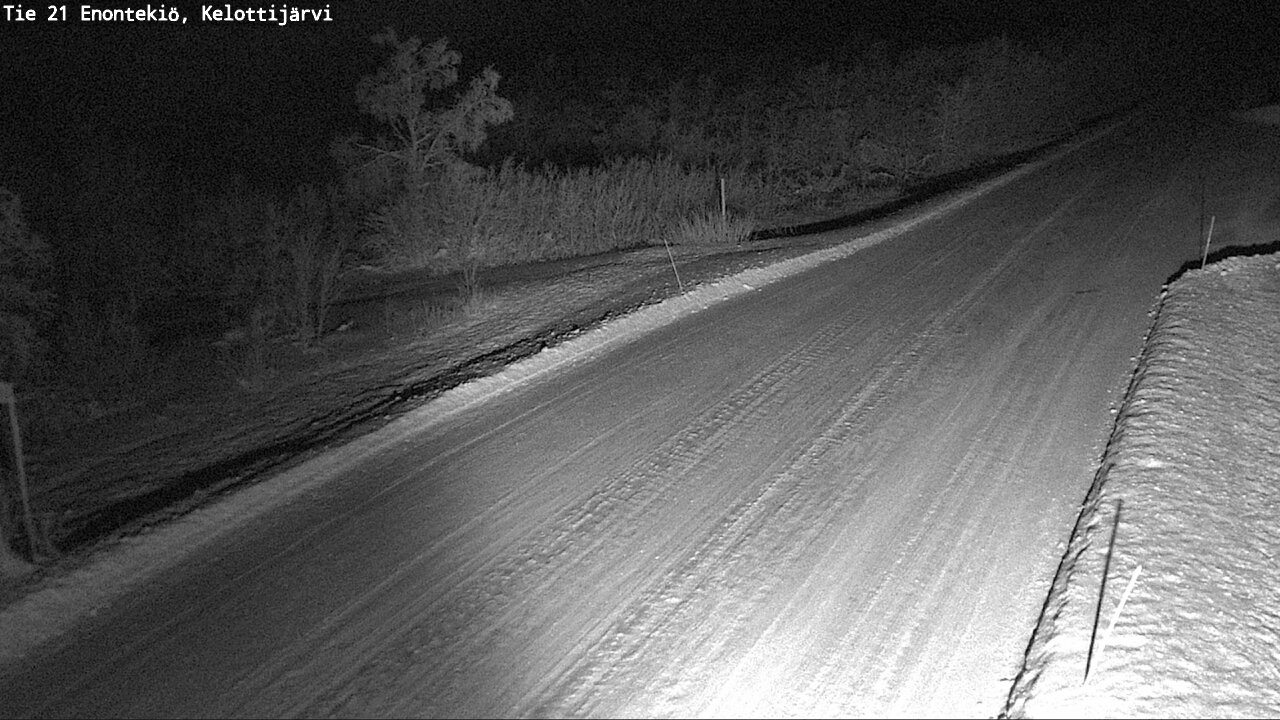 Weather Camera Image Road 21 Enontekiö, Kelottijärvi, Enontekiö, Lappi