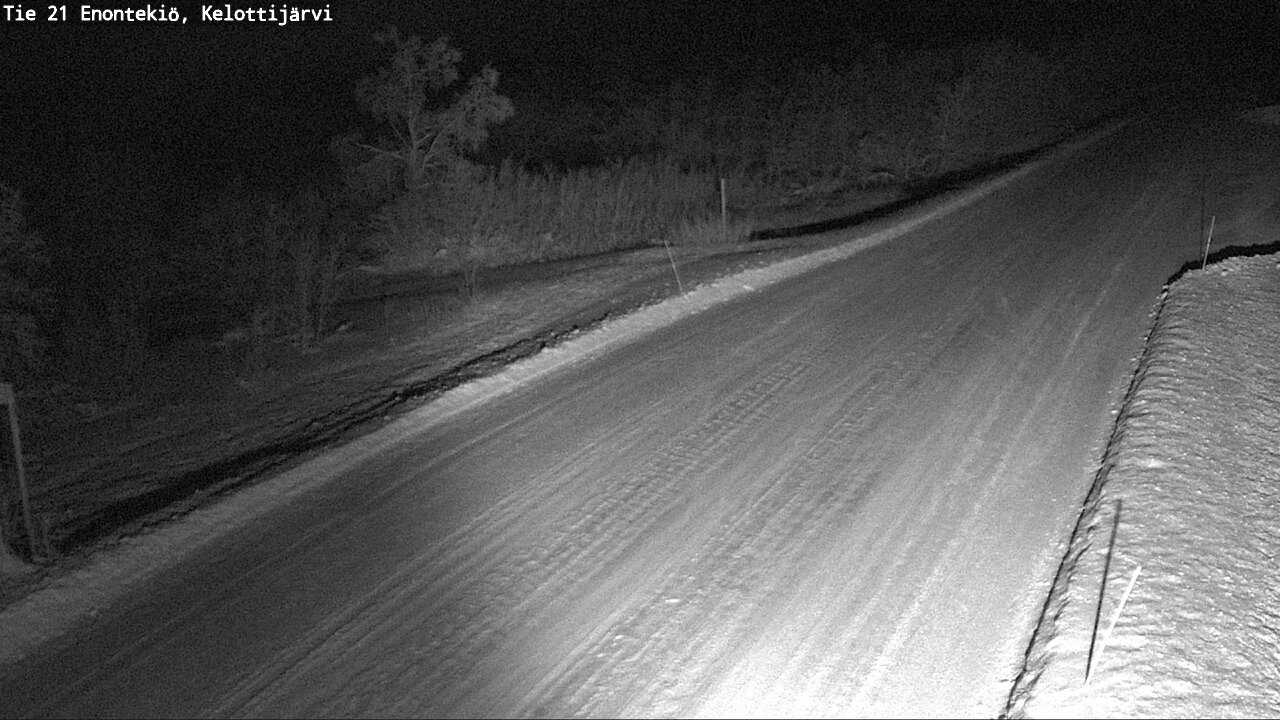 Weather Camera Image Road 21 Enontekiö, Kelottijärvi, Enontekiö, Lappi