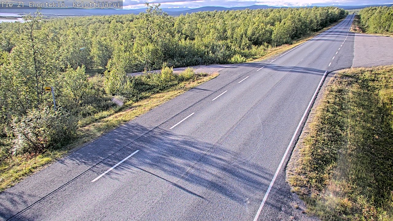 Weather Camera Image Road 21 Enontekiö, Kelottijärvi, Enontekiö, Lappi