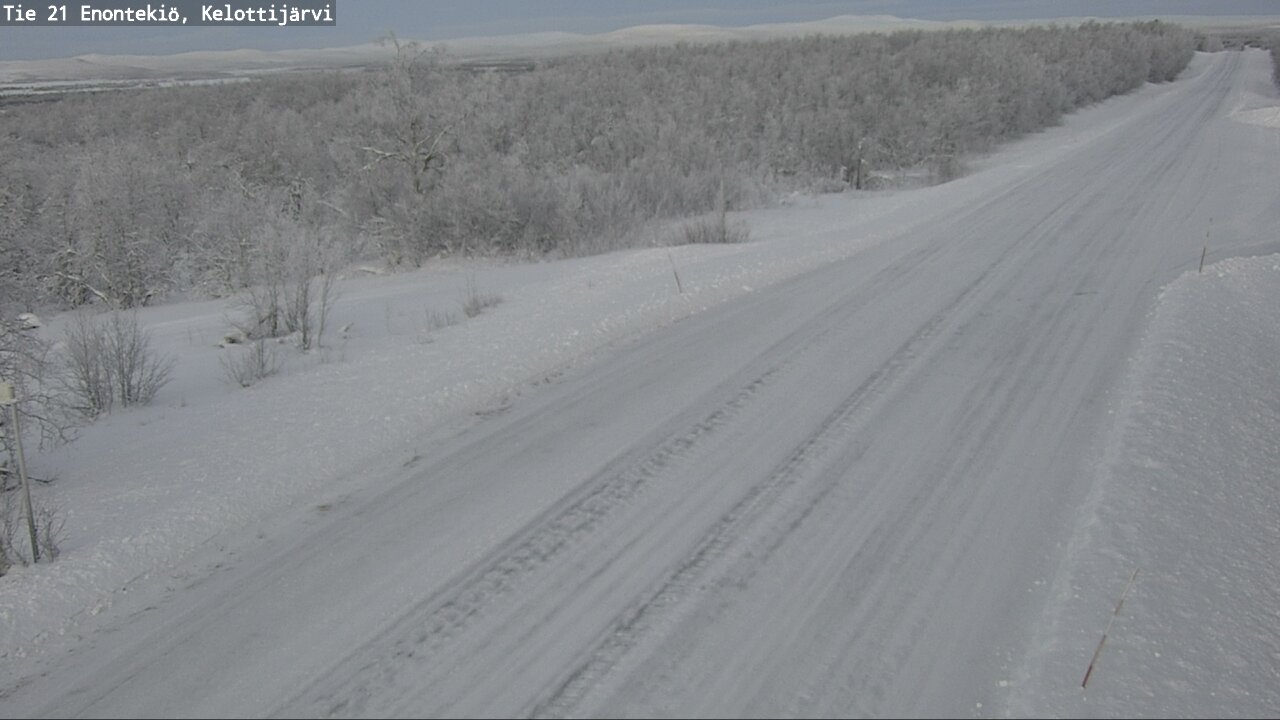 Weather Camera Image Road 21 Enontekiö, Kelottijärvi, Enontekiö, Lappi