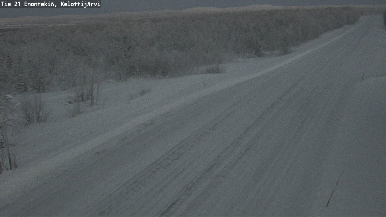 Weather Camera Image Road 21 Enontekiö, Kelottijärvi, Enontekiö, Lappi