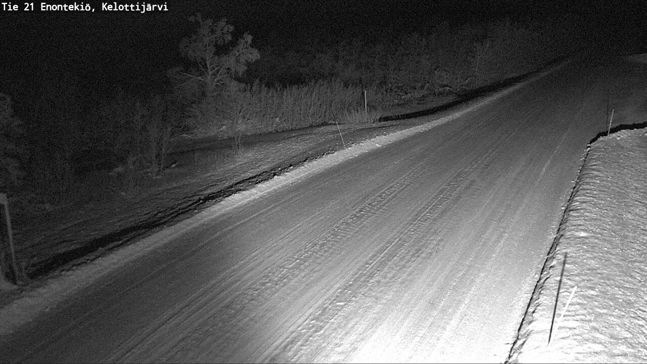 Weather Camera Image Road 21 Enontekiö, Kelottijärvi, Enontekiö, Lappi