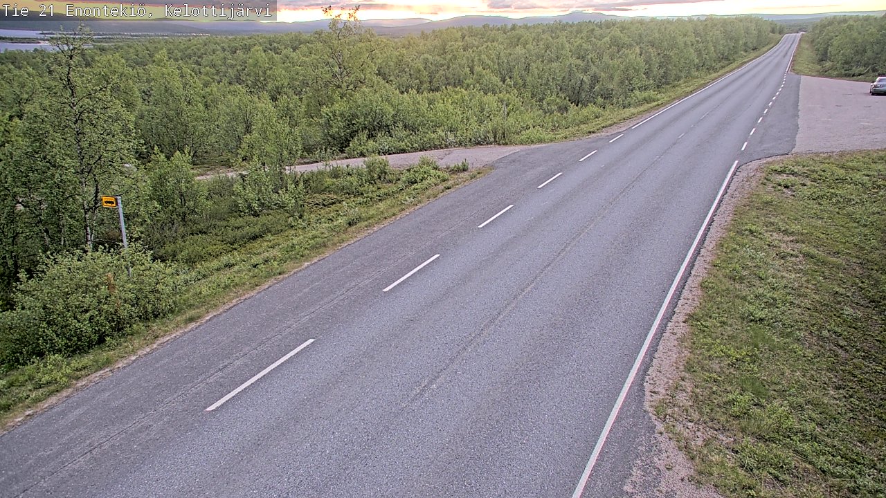 Kelikamerat Kuva Tie 21 Enontekiö, Kelottijärvi, Enontekiö, Lappi