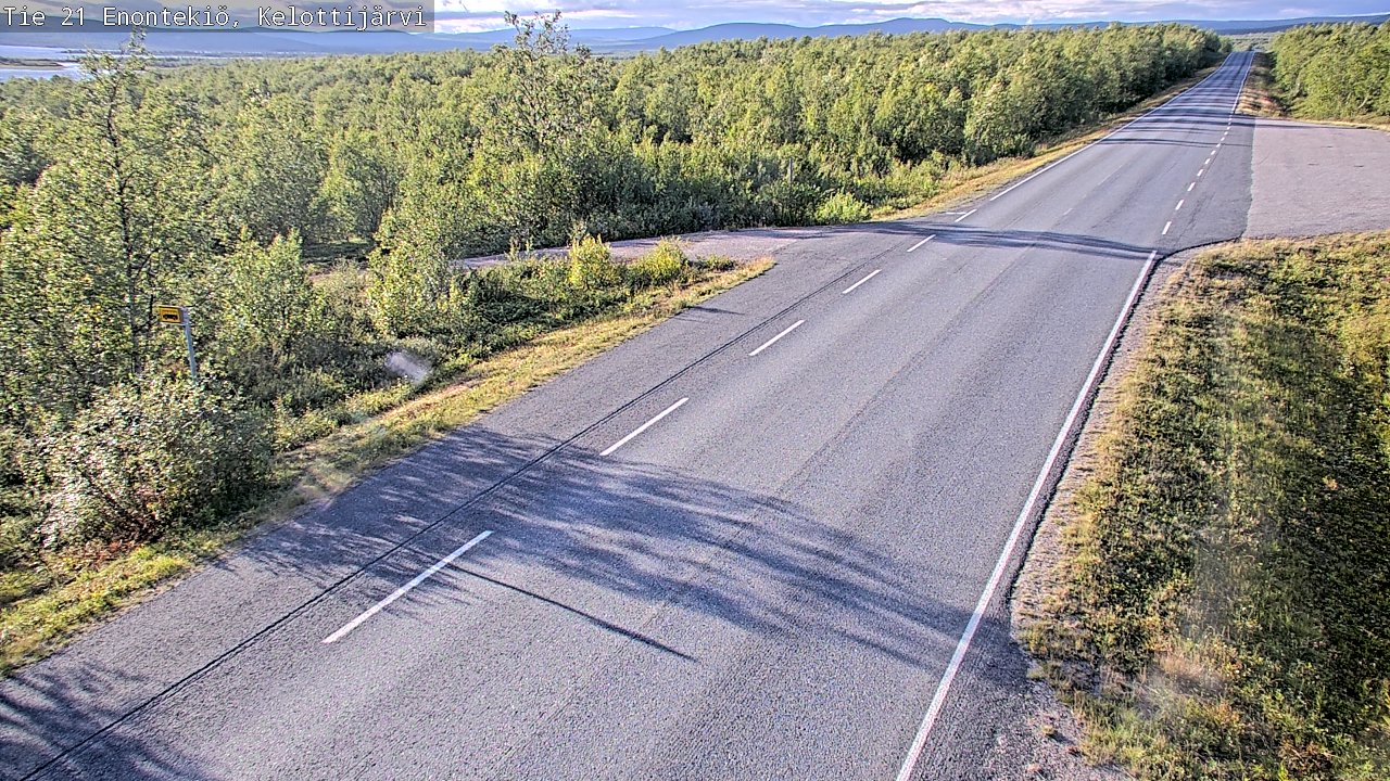 Weather Camera Image Road 21 Enontekiö, Kelottijärvi, Enontekiö, Lappi
