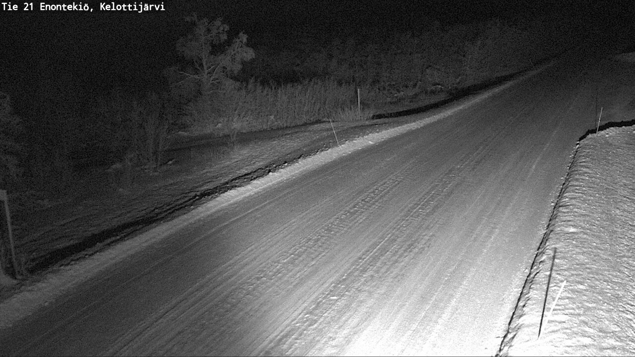 Weather Camera Image Road 21 Enontekiö, Kelottijärvi, Enontekiö, Lappi