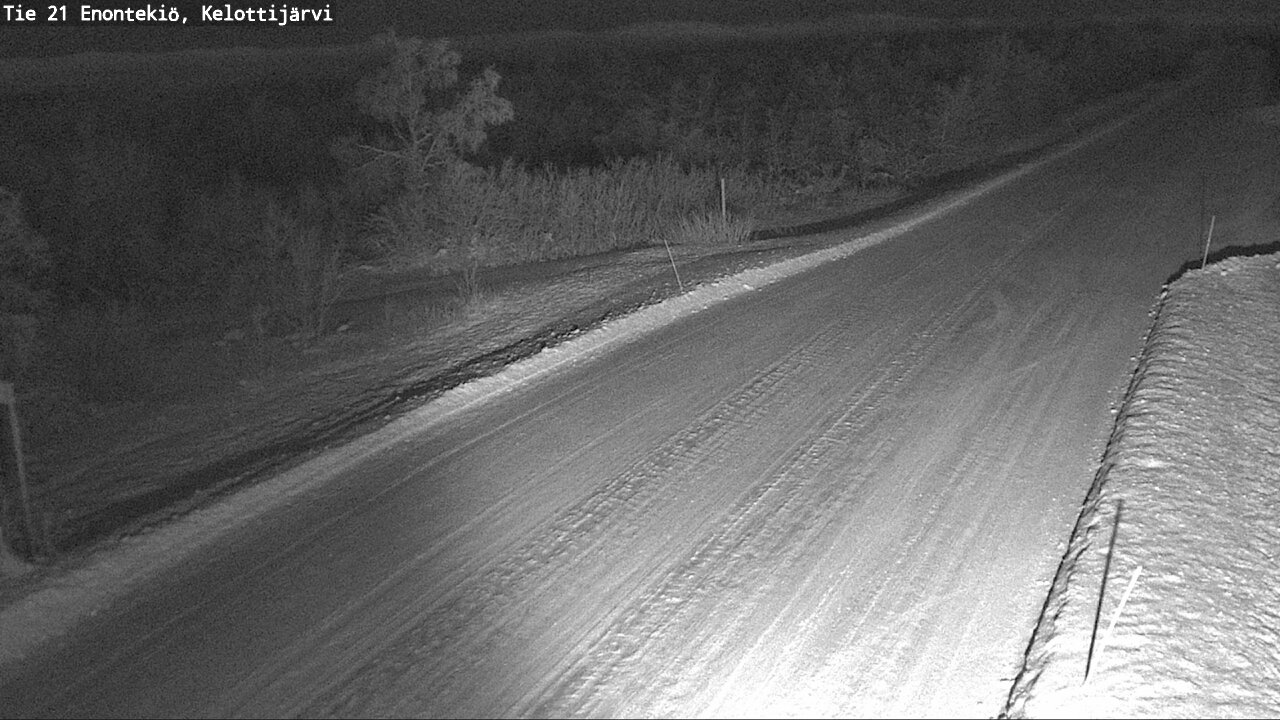 Weather Camera Image Road 21 Enontekiö, Kelottijärvi, Enontekiö, Lappi