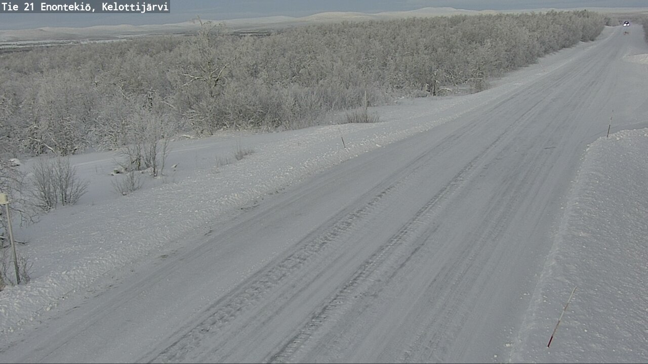 Weather Camera Image Road 21 Enontekiö, Kelottijärvi, Enontekiö, Lappi