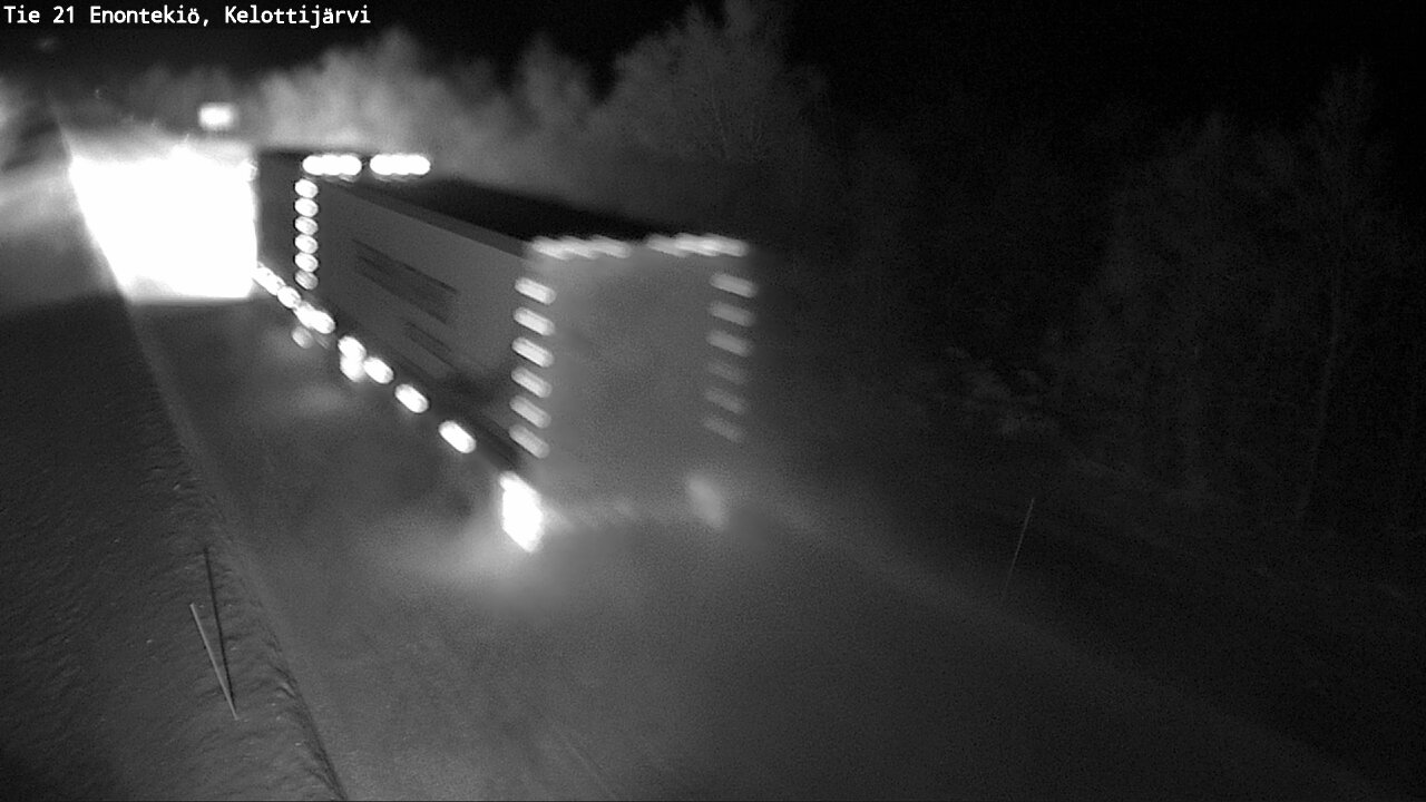 Weather Camera Image Road 21 Enontekiö, Kelottijärvi, Enontekiö, Lappi