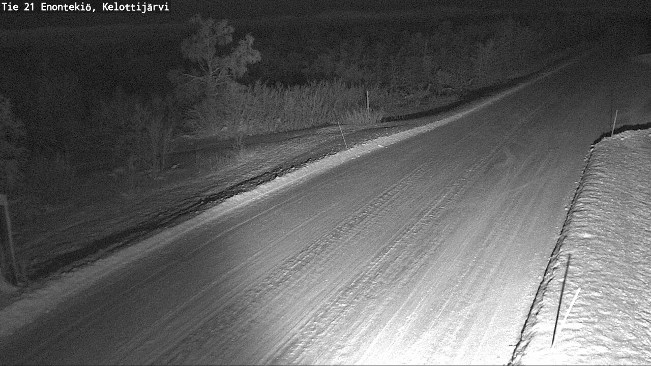 Weather Camera Image Road 21 Enontekiö, Kelottijärvi, Enontekiö, Lappi