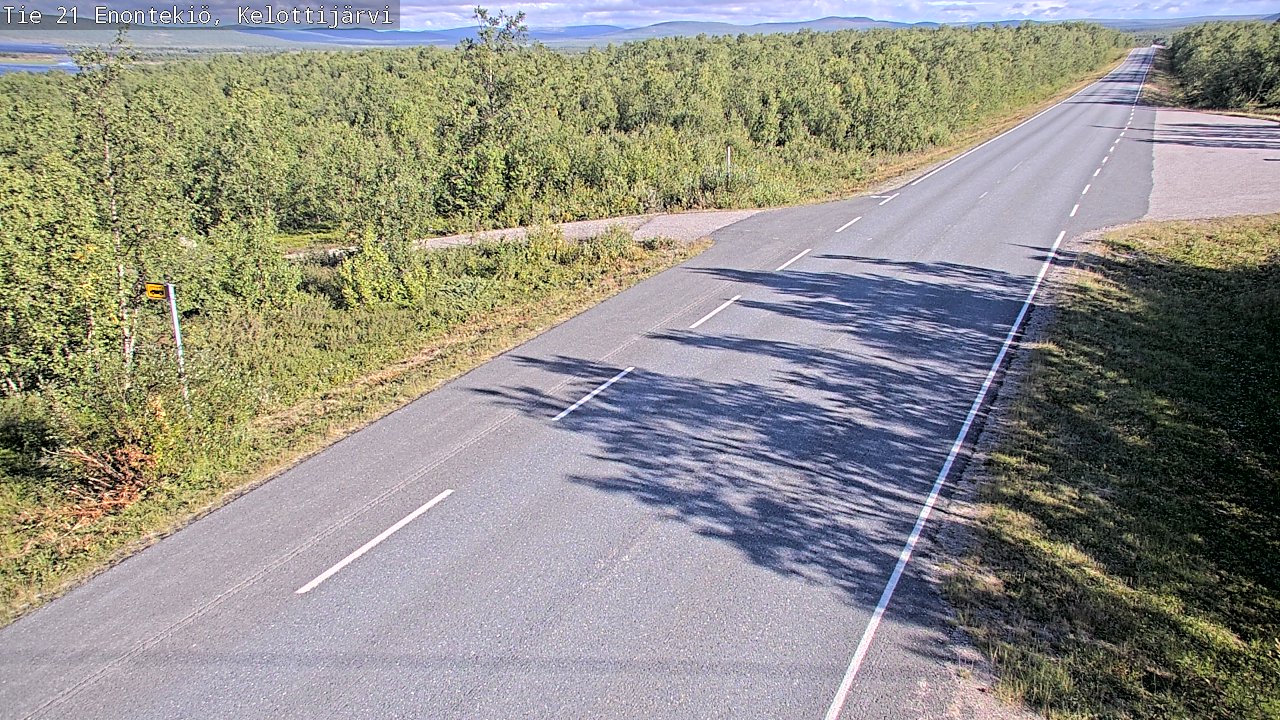 Weather Camera Image Road 21 Enontekiö, Kelottijärvi, Enontekiö, Lappi