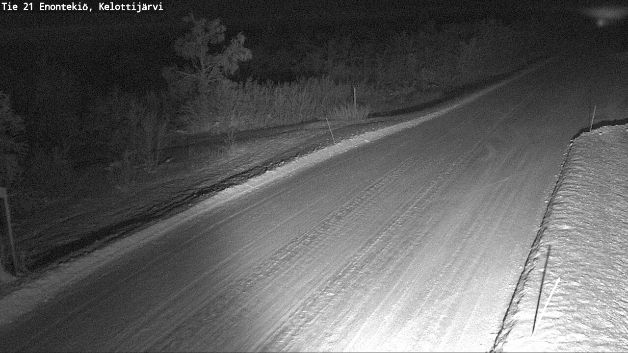 Weather Camera Image Road 21 Enontekiö, Kelottijärvi, Enontekiö, Lappi