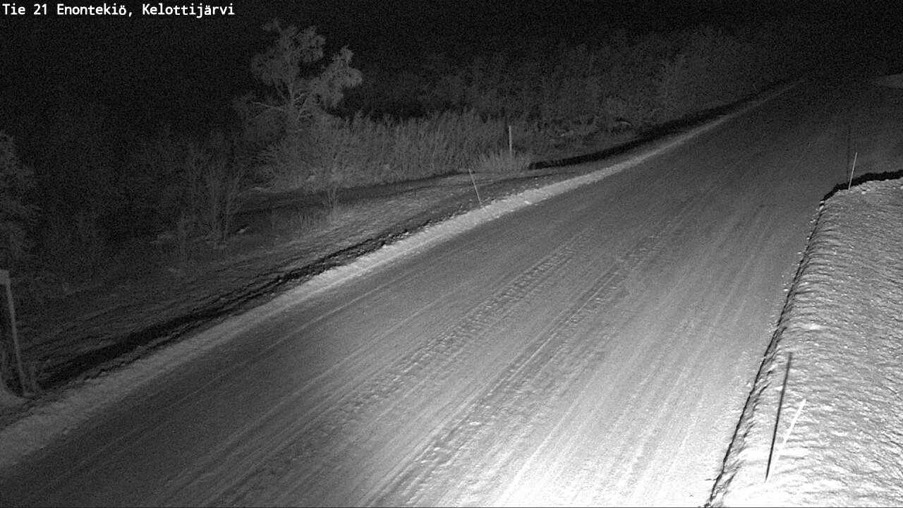 Weather Camera Image Road 21 Enontekiö, Kelottijärvi, Enontekiö, Lappi