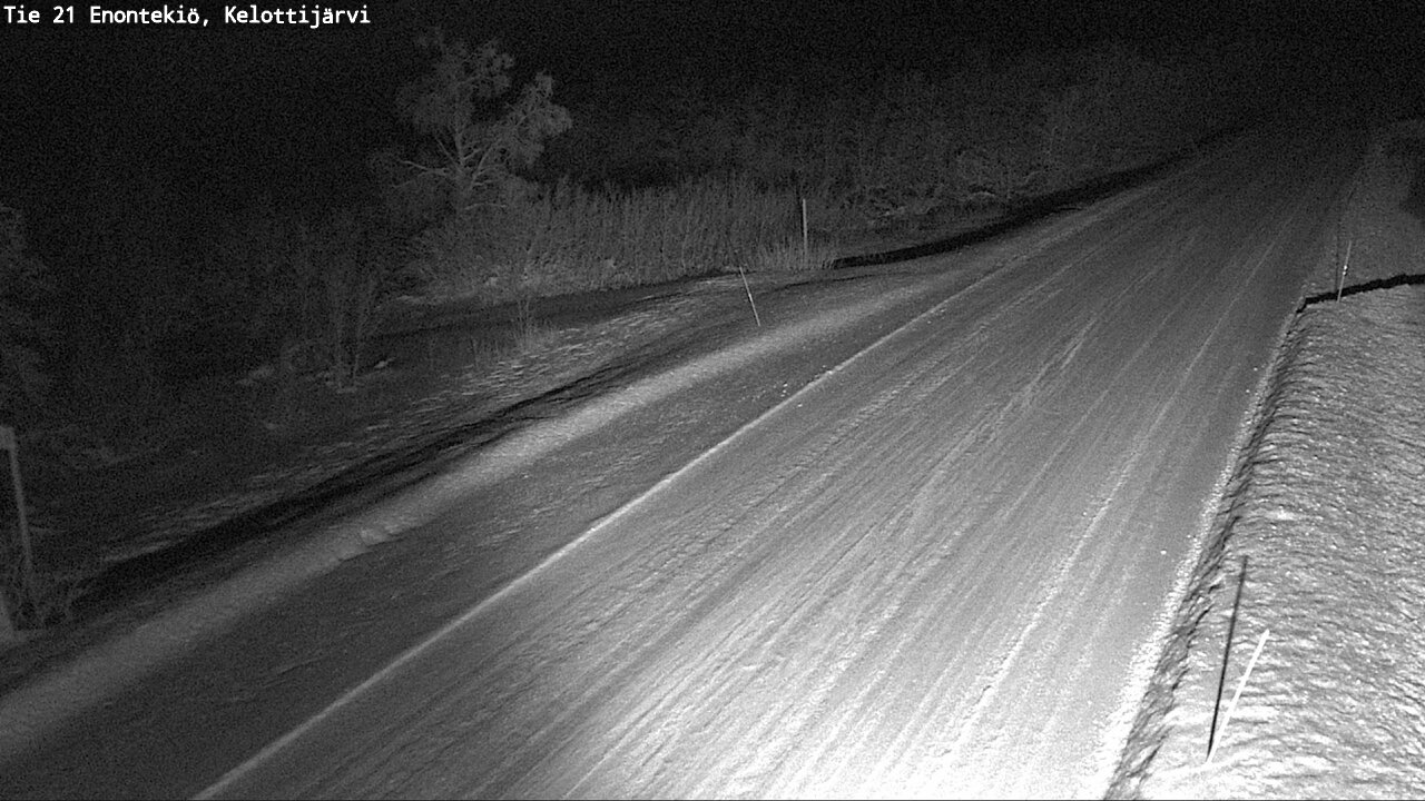 Weather Camera Image Road 21 Enontekiö, Kelottijärvi, Enontekiö, Lappi