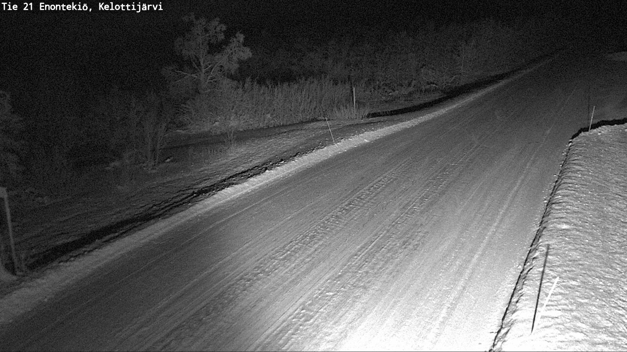Weather Camera Image Road 21 Enontekiö, Kelottijärvi, Enontekiö, Lappi