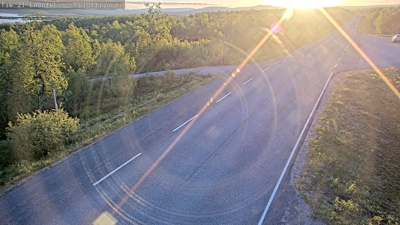 Kelikamerat Kuva Tie 21 Enontekiö, Kelottijärvi, Enontekiö, Lappi