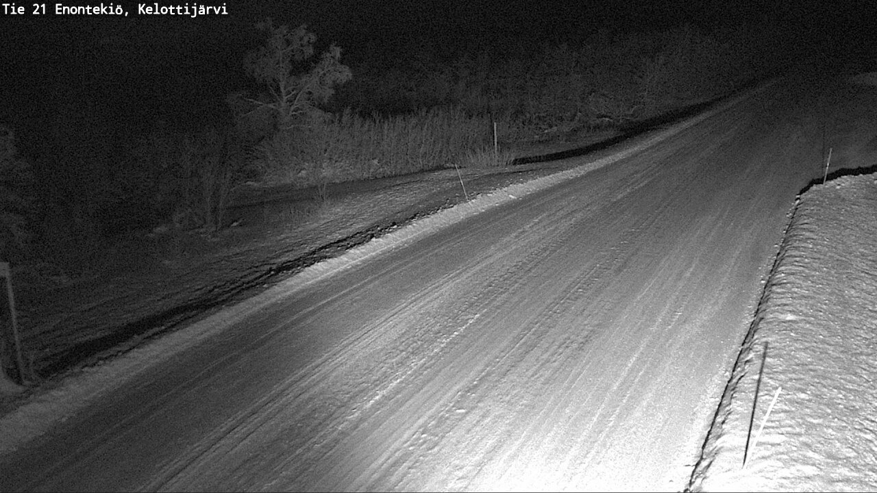 Weather Camera Image Road 21 Enontekiö, Kelottijärvi, Enontekiö, Lappi