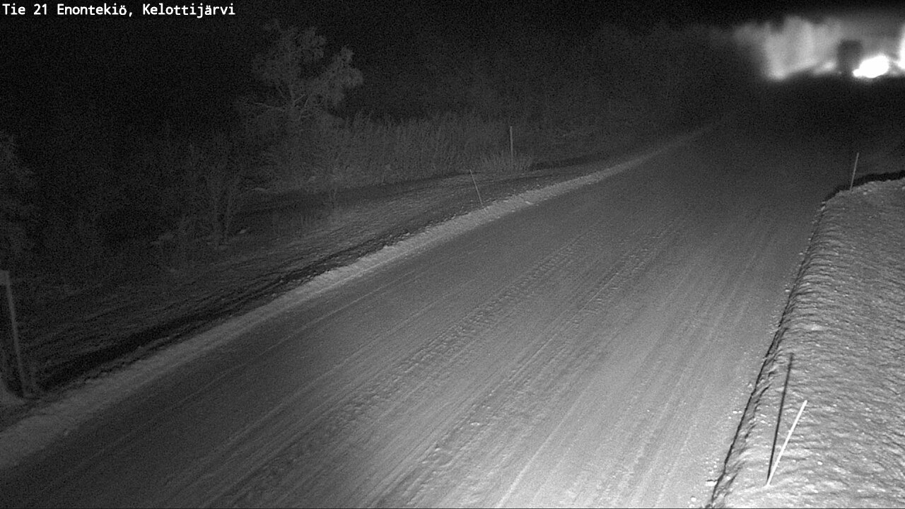 Weather Camera Image Road 21 Enontekiö, Kelottijärvi, Enontekiö, Lappi