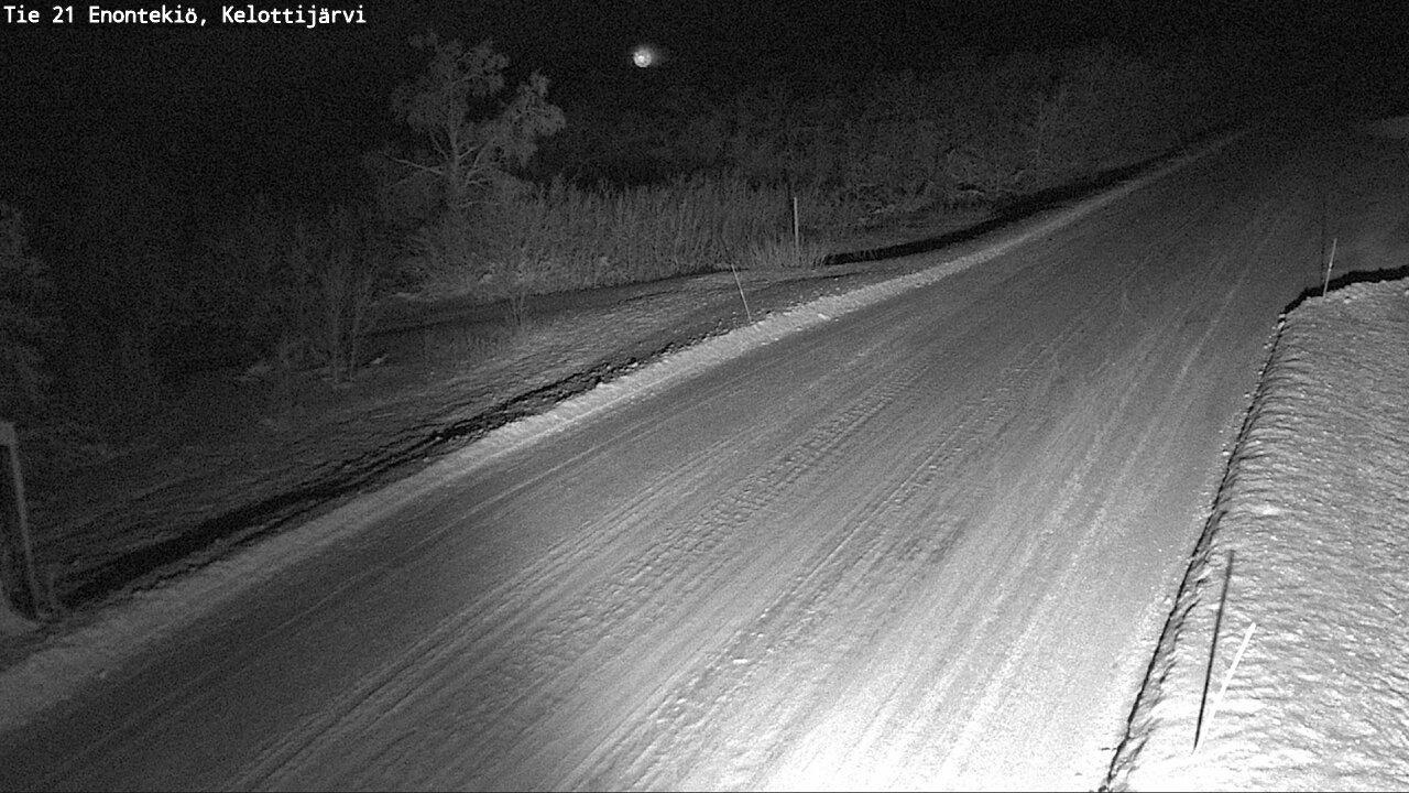 Weather Camera Image Road 21 Enontekiö, Kelottijärvi, Enontekiö, Lappi