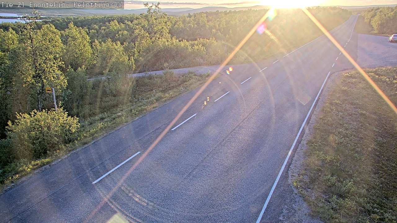 Kelikamerat Kuva Tie 21 Enontekiö, Kelottijärvi, Enontekiö, Lappi