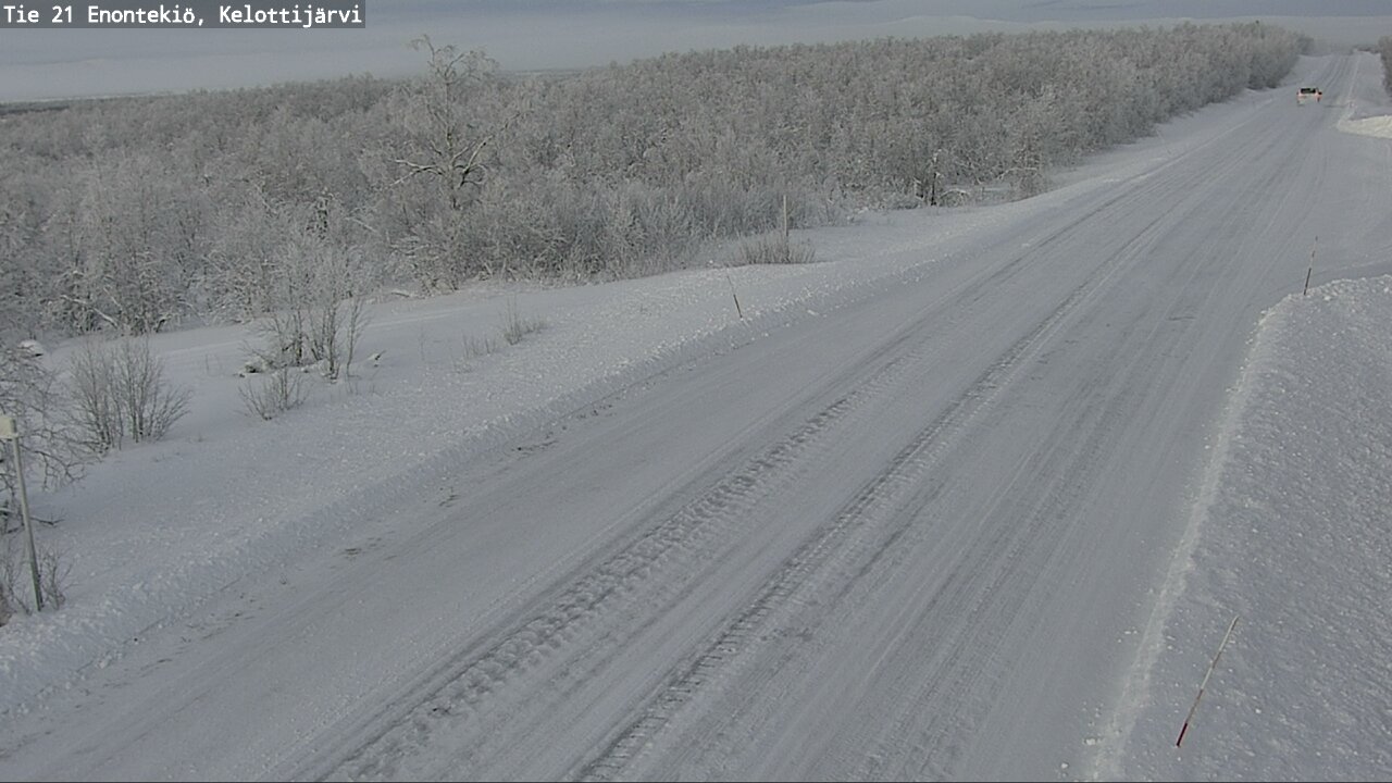 Weather Camera Image Väg 21 Enontekiö, Kelottijärvi, Enontekiö, Lappi