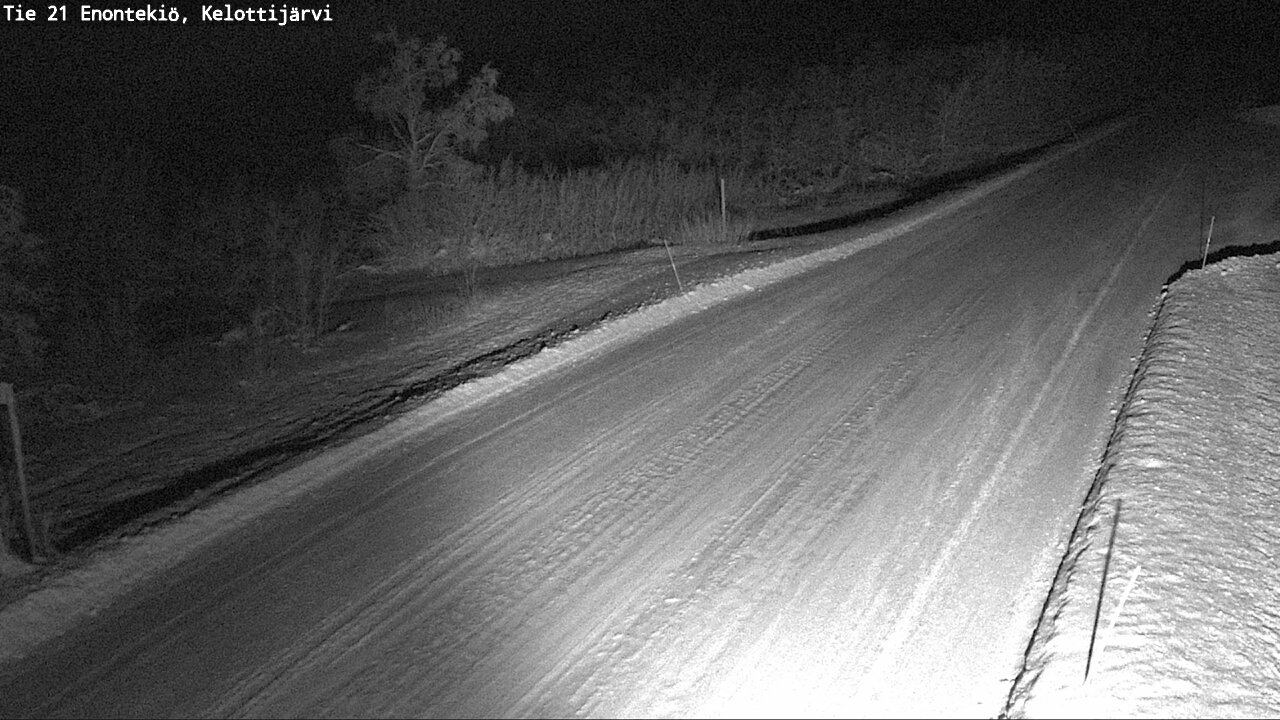Weather Camera Image Road 21 Enontekiö, Kelottijärvi, Enontekiö, Lappi