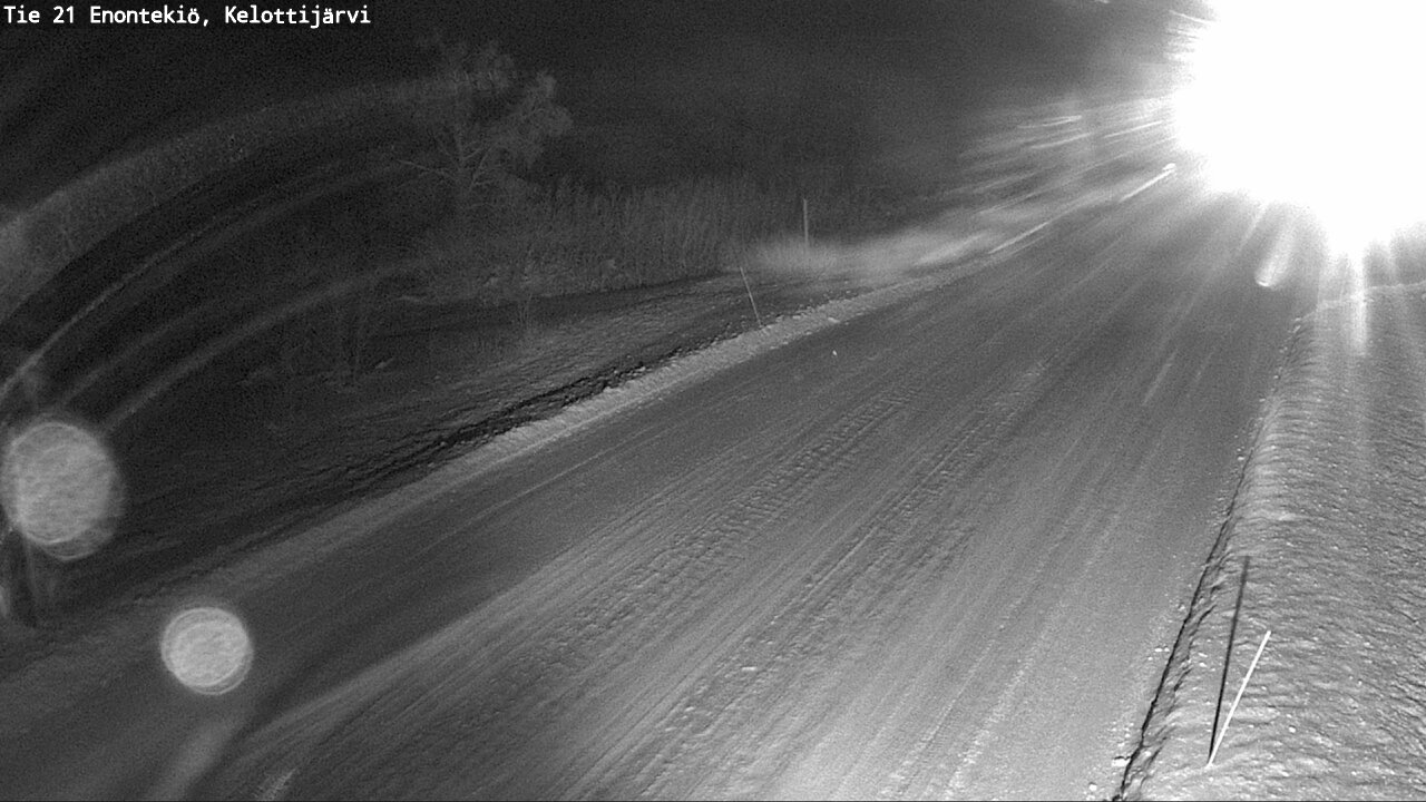 Weather Camera Image Road 21 Enontekiö, Kelottijärvi, Enontekiö, Lappi