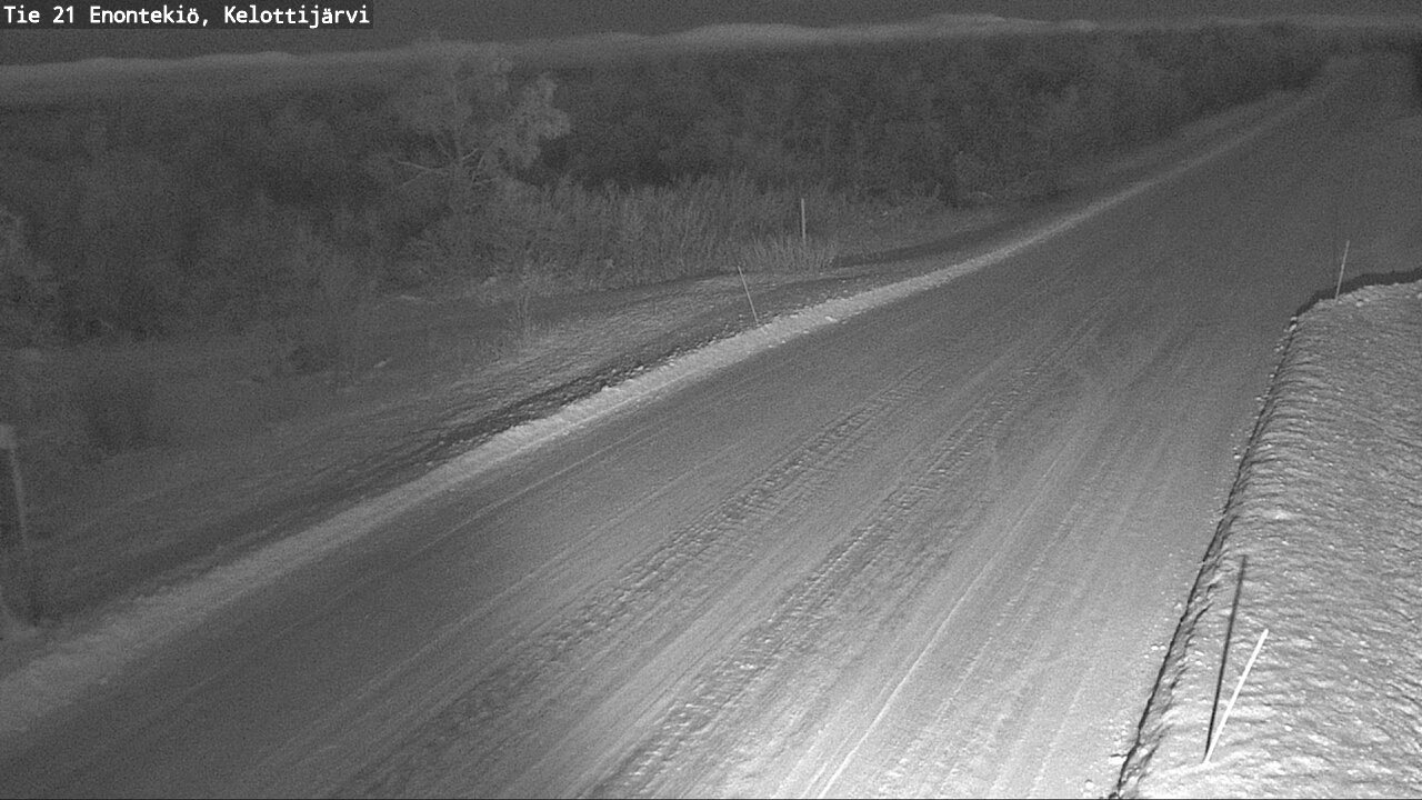 Weather Camera Image Road 21 Enontekiö, Kelottijärvi, Enontekiö, Lappi