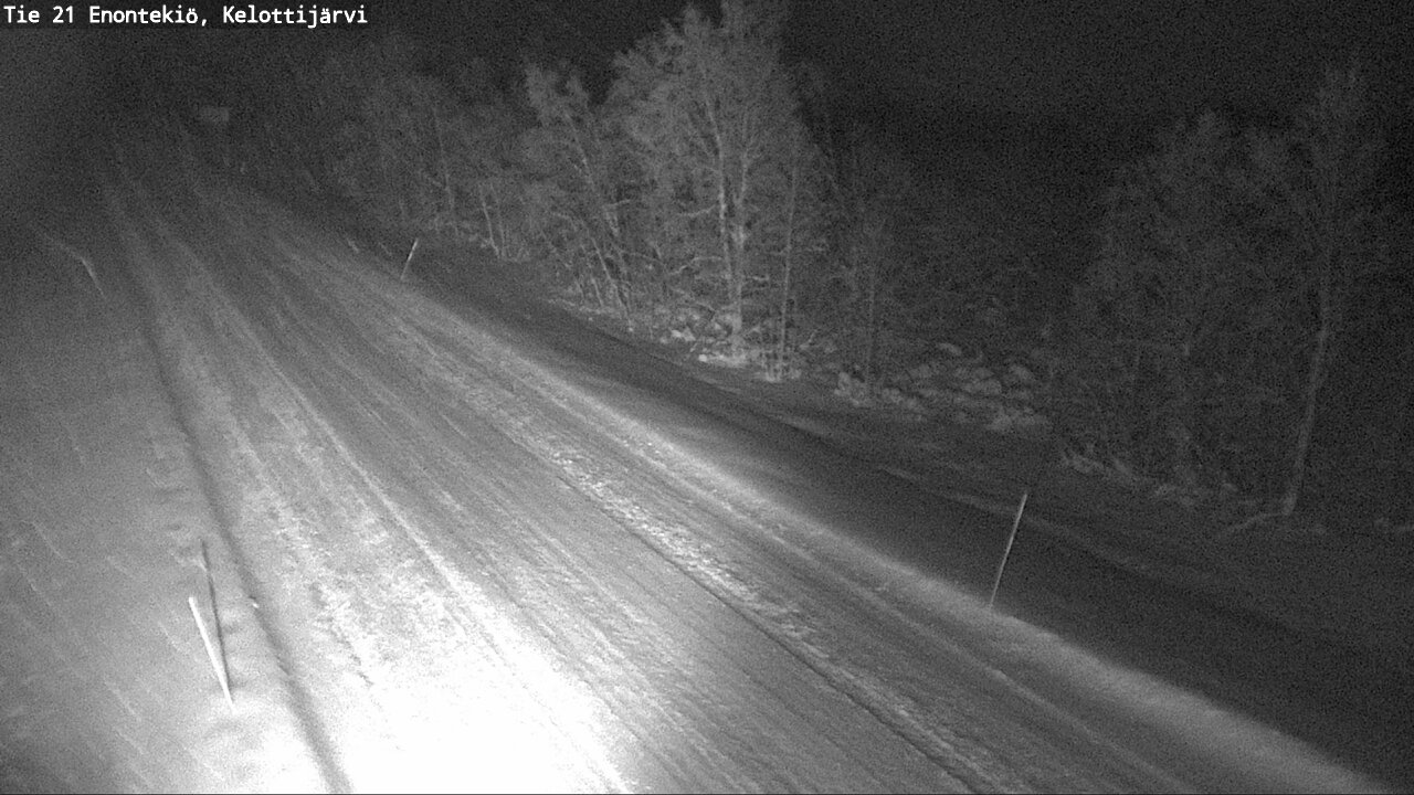 Weather Camera Image Väg 21 Enontekiö, Kelottijärvi, Enontekiö, Lappi