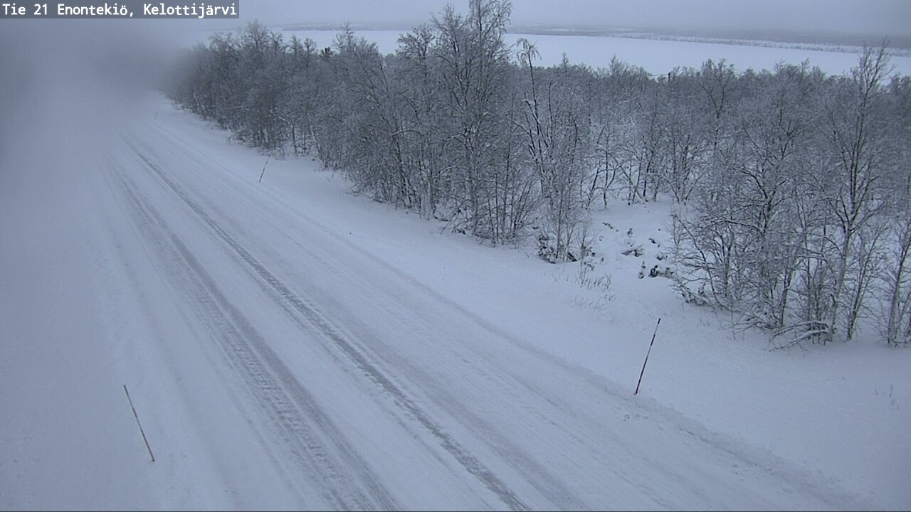 Weather Camera Image Väg 21 Enontekiö, Kelottijärvi, Enontekiö, Lappi