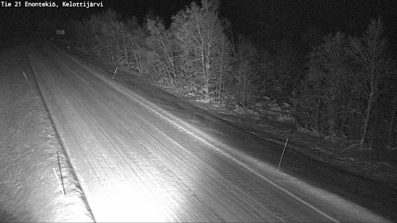 Weather Camera Image Väg 21 Enontekiö, Kelottijärvi, Enontekiö, Lappi
