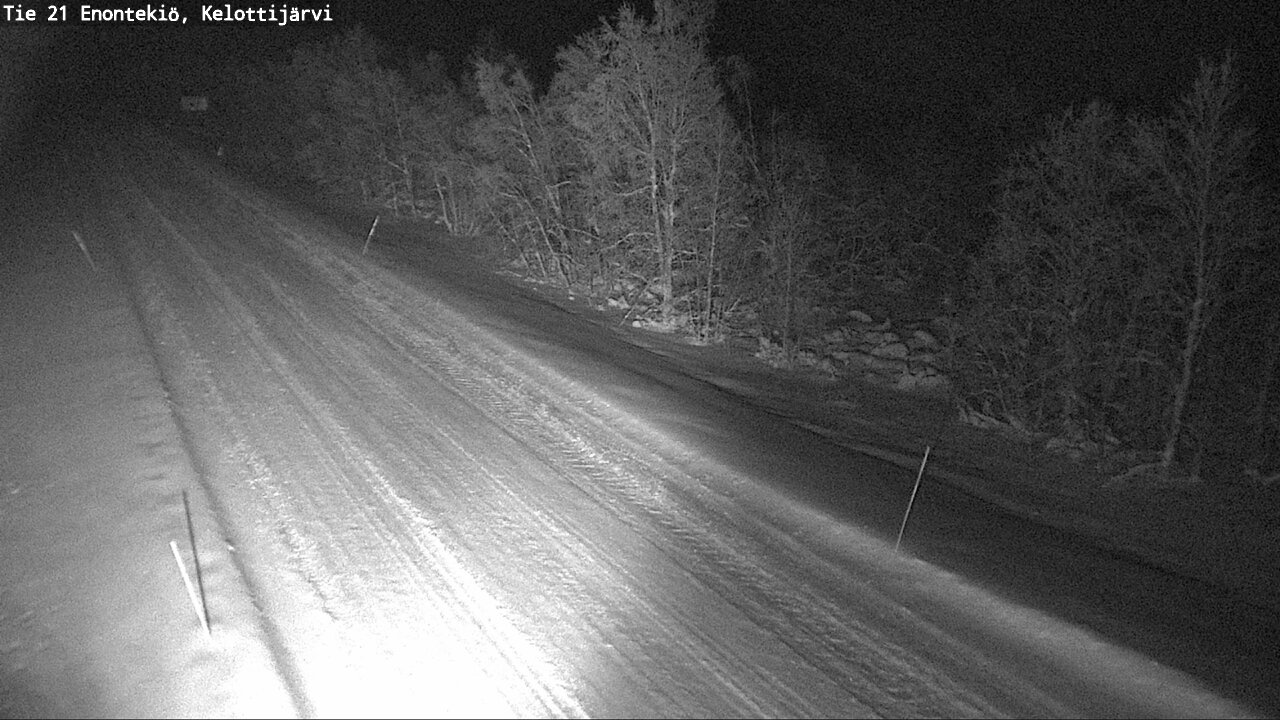 Weather Camera Image Väg 21 Enontekiö, Kelottijärvi, Enontekiö, Lappi