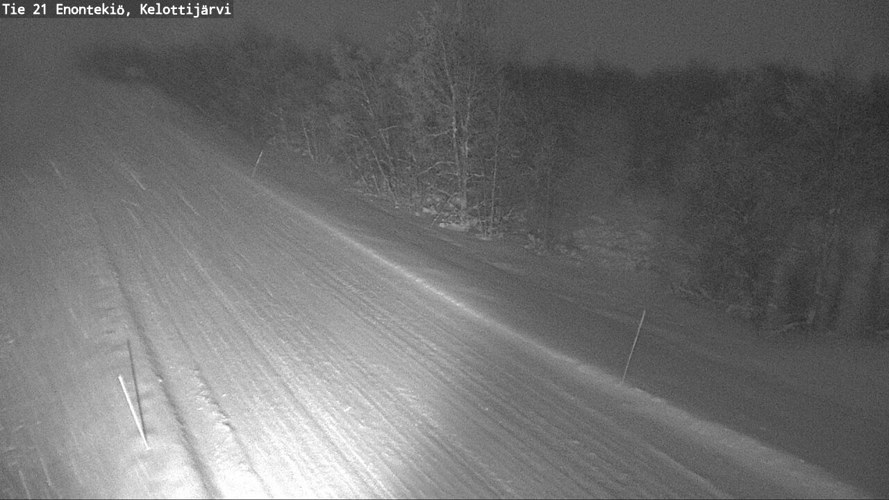 Weather Camera Image Väg 21 Enontekiö, Kelottijärvi, Enontekiö, Lappi