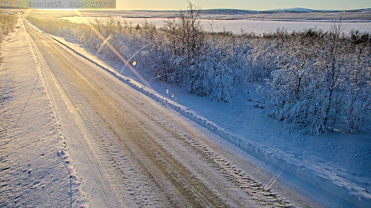 Kelikamerat Kuva Tie 21 Enontekiö, Kelottijärvi, Enontekiö, Lappi