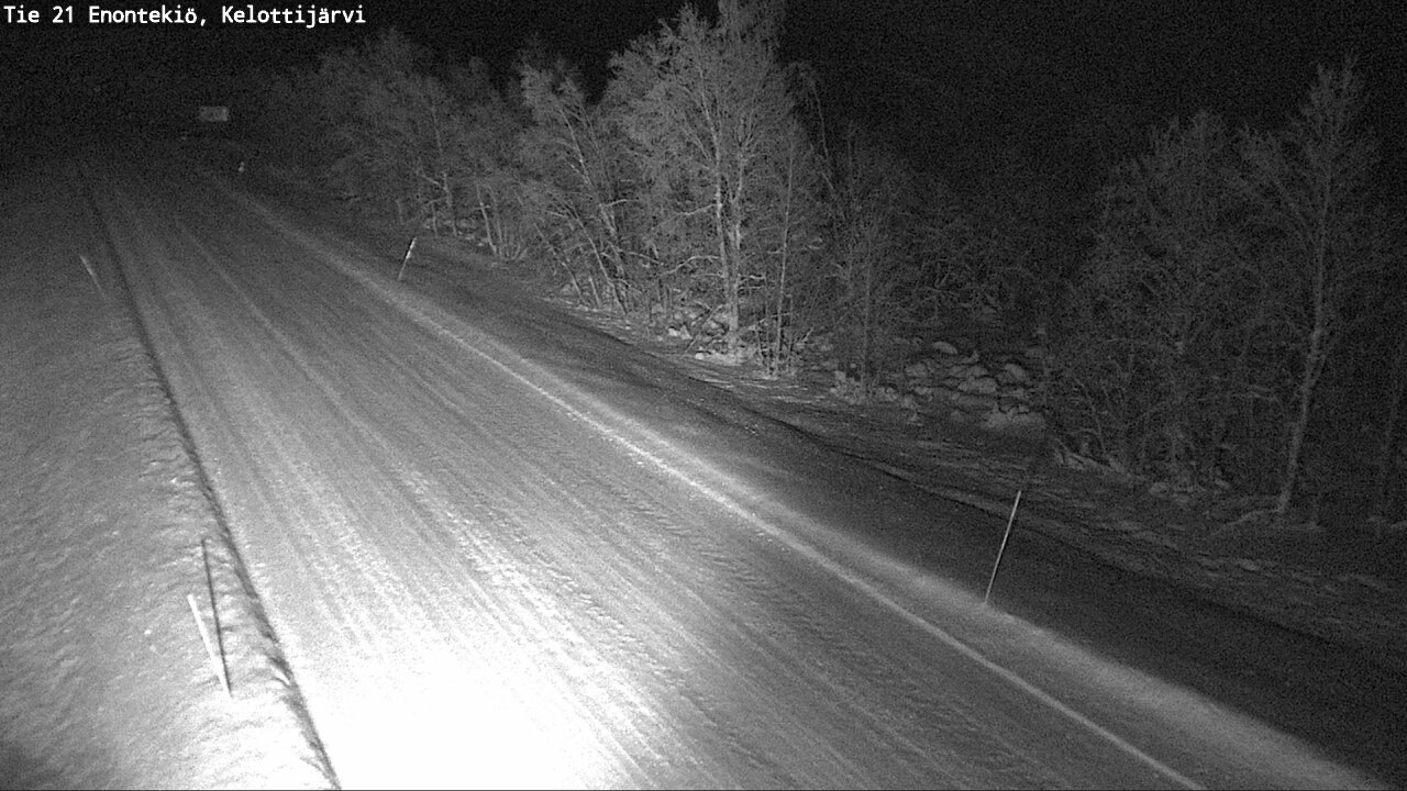 Weather Camera Image Väg 21 Enontekiö, Kelottijärvi, Enontekiö, Lappi