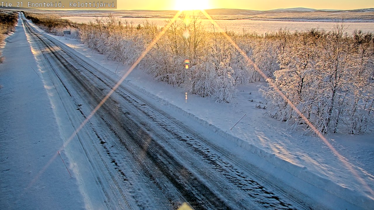 Kelikamerat Kuva Tie 21 Enontekiö, Kelottijärvi, Enontekiö, Lappi