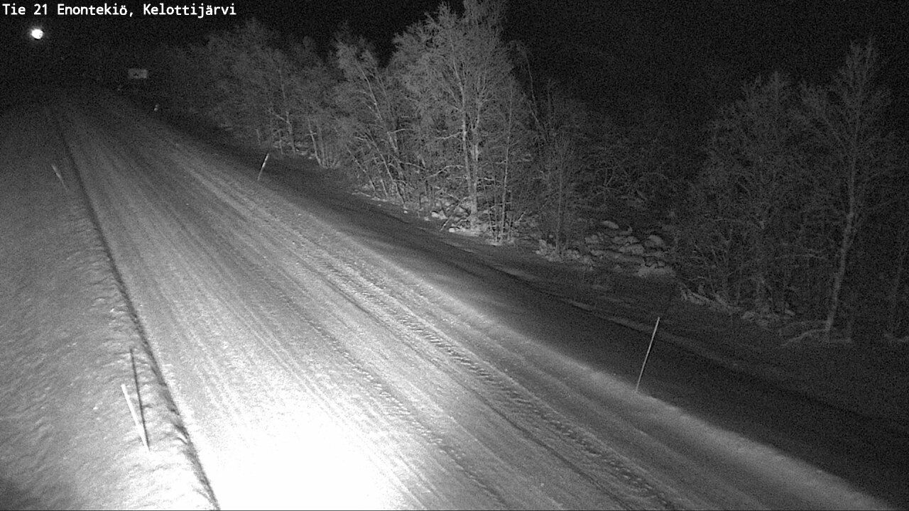 Weather Camera Image Väg 21 Enontekiö, Kelottijärvi, Enontekiö, Lappi