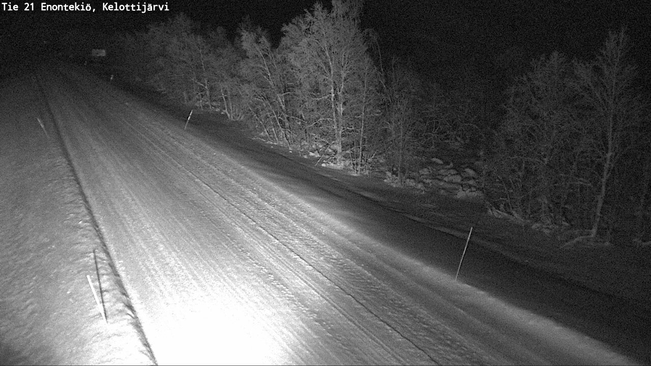 Weather Camera Image Väg 21 Enontekiö, Kelottijärvi, Enontekiö, Lappi