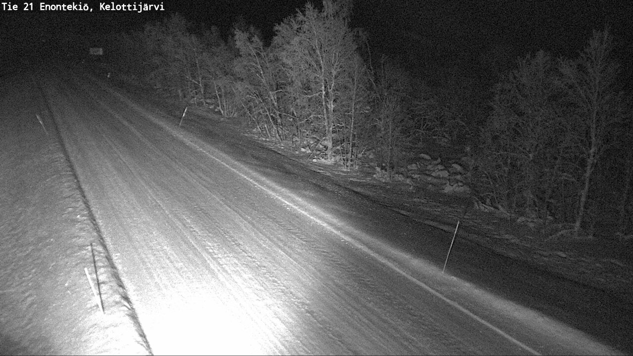 Weather Camera Image Väg 21 Enontekiö, Kelottijärvi, Enontekiö, Lappi