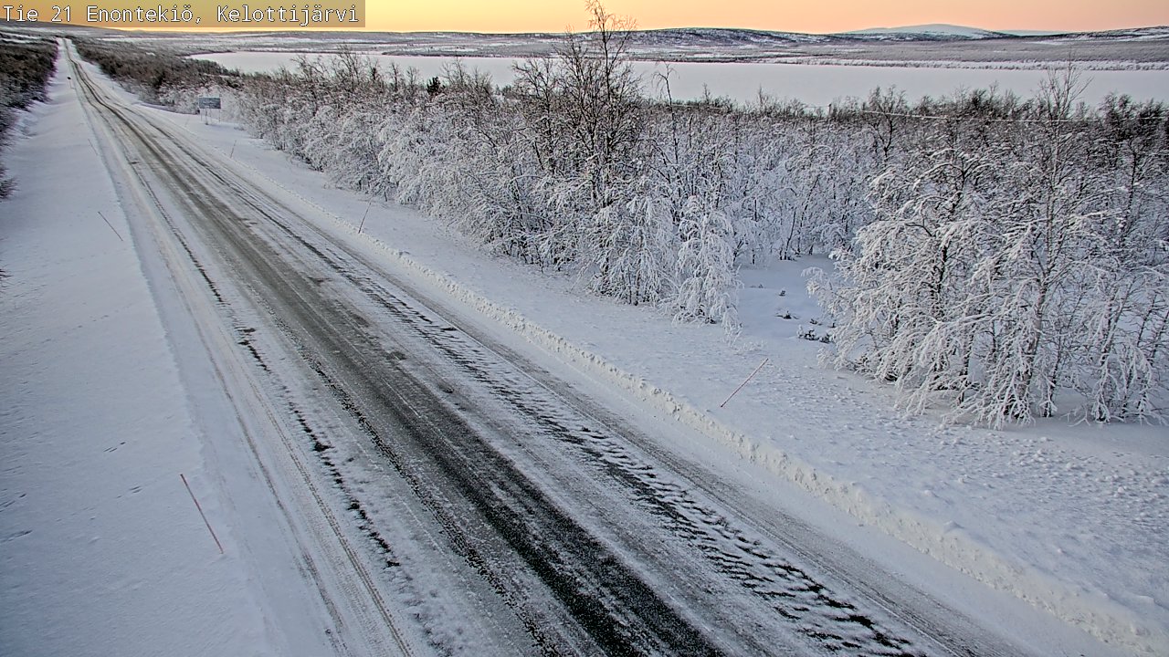 Weather Camera Image Road 21 Enontekiö, Kelottijärvi, Enontekiö, Lappi