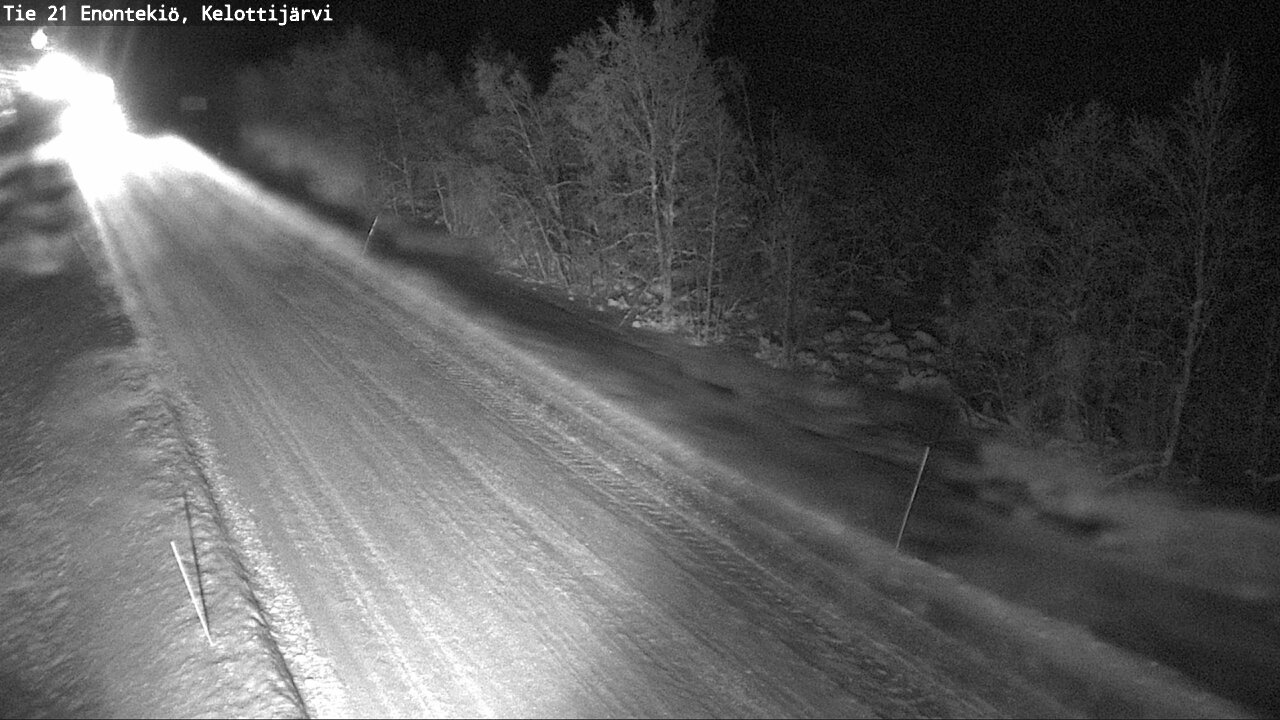 Weather Camera Image Väg 21 Enontekiö, Kelottijärvi, Enontekiö, Lappi