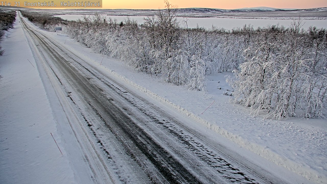 Weather Camera Image Road 21 Enontekiö, Kelottijärvi, Enontekiö, Lappi