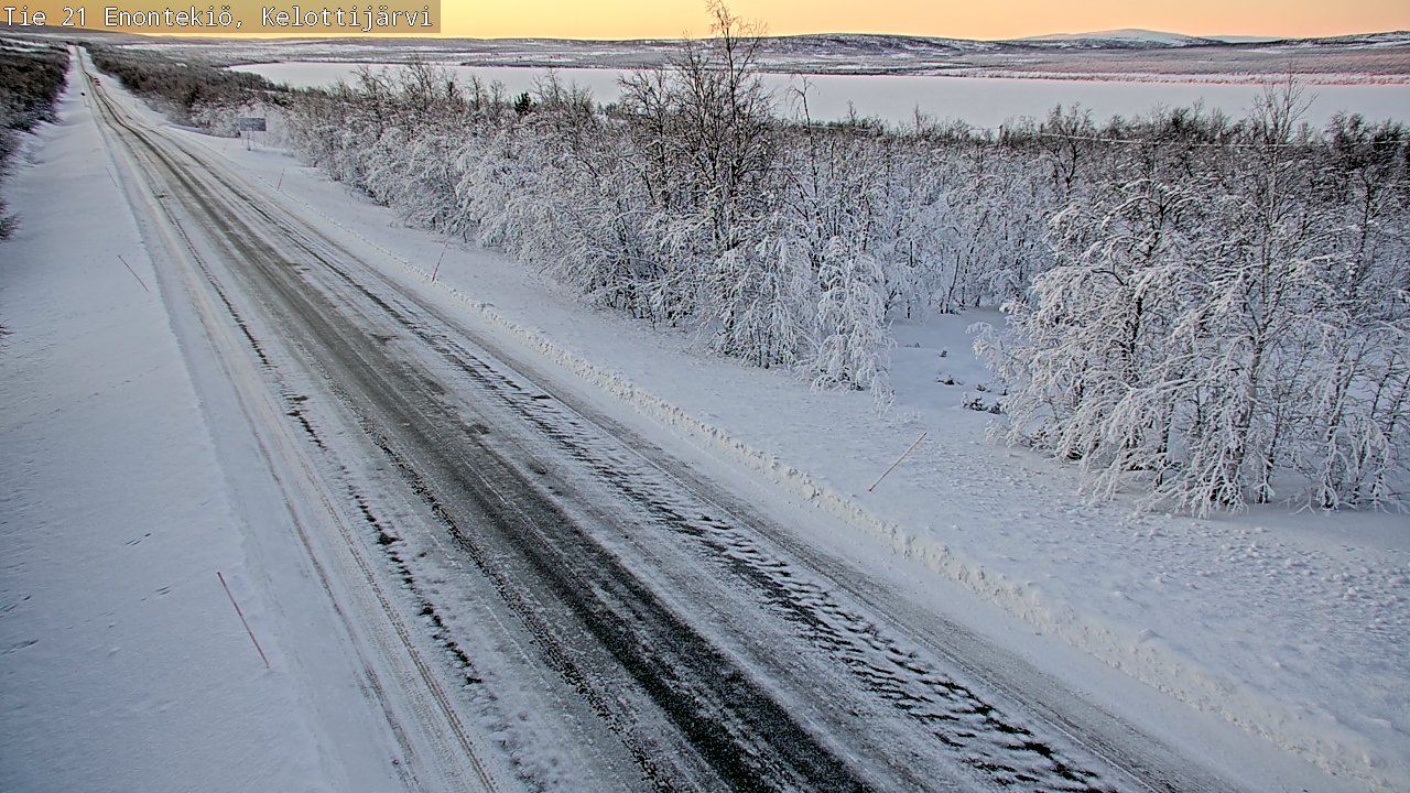Weather Camera Image Road 21 Enontekiö, Kelottijärvi, Enontekiö, Lappi