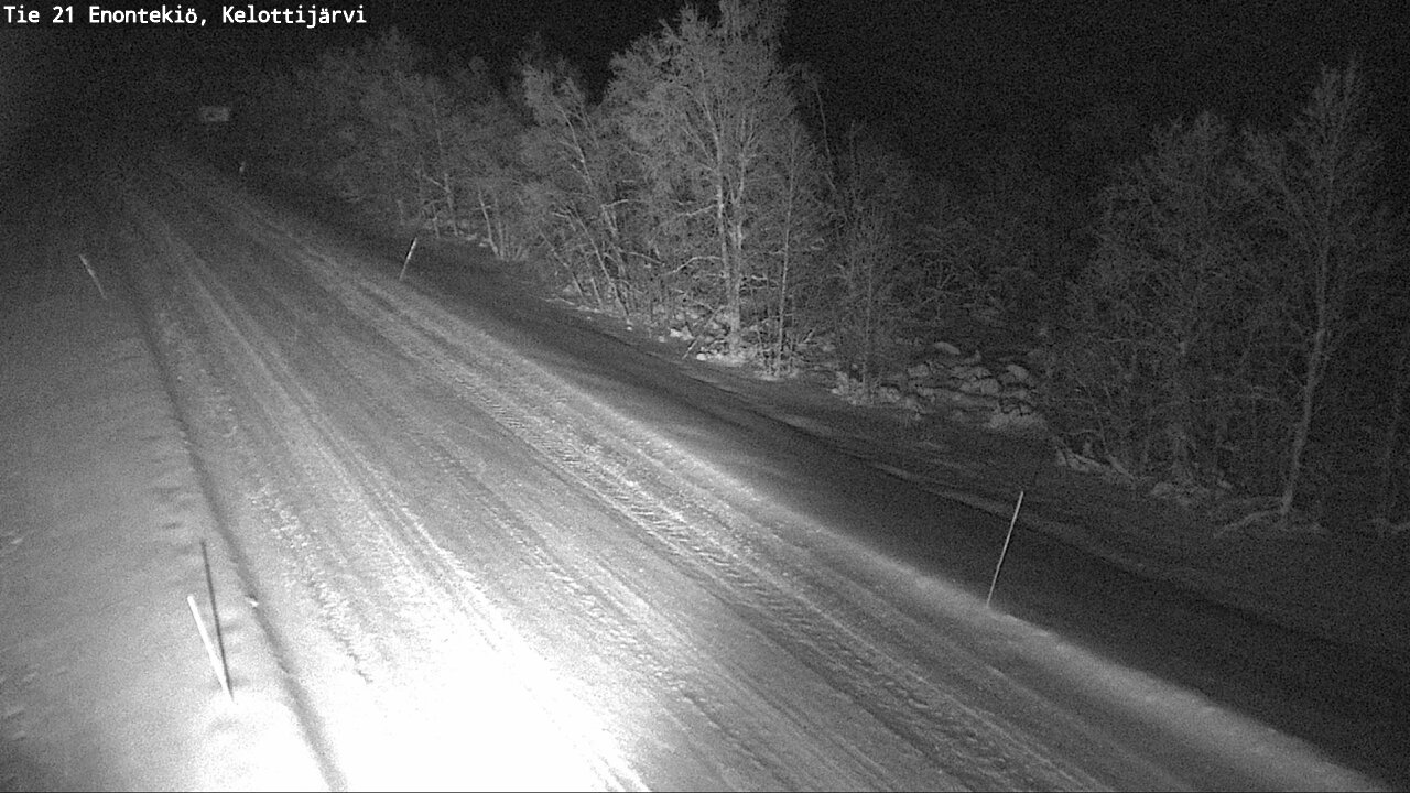 Weather Camera Image Väg 21 Enontekiö, Kelottijärvi, Enontekiö, Lappi