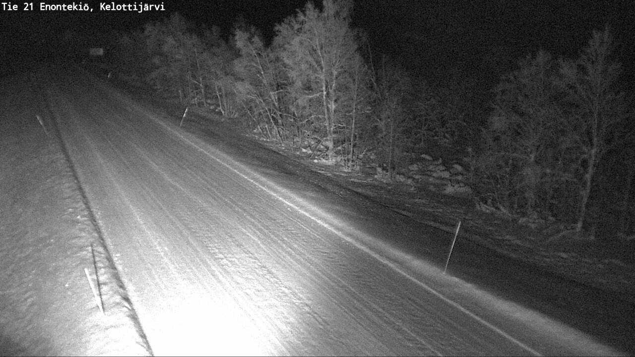 Weather Camera Image Väg 21 Enontekiö, Kelottijärvi, Enontekiö, Lappi
