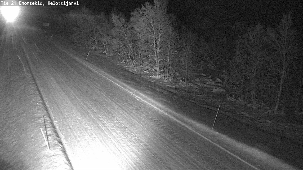 Weather Camera Image Väg 21 Enontekiö, Kelottijärvi, Enontekiö, Lappi